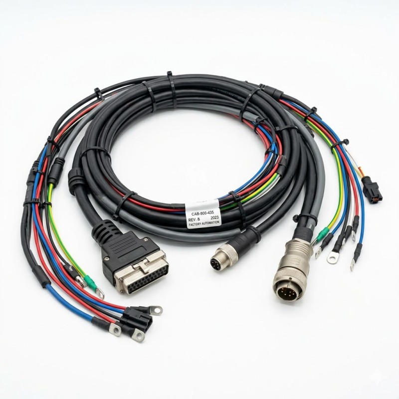 Custom Industrial Machinery Wiring Harnesses, Factory Automation Cable Harnesses, Wire Harness Assembly for Industry 4.0 SINNHONG Vietnam/China OEM
