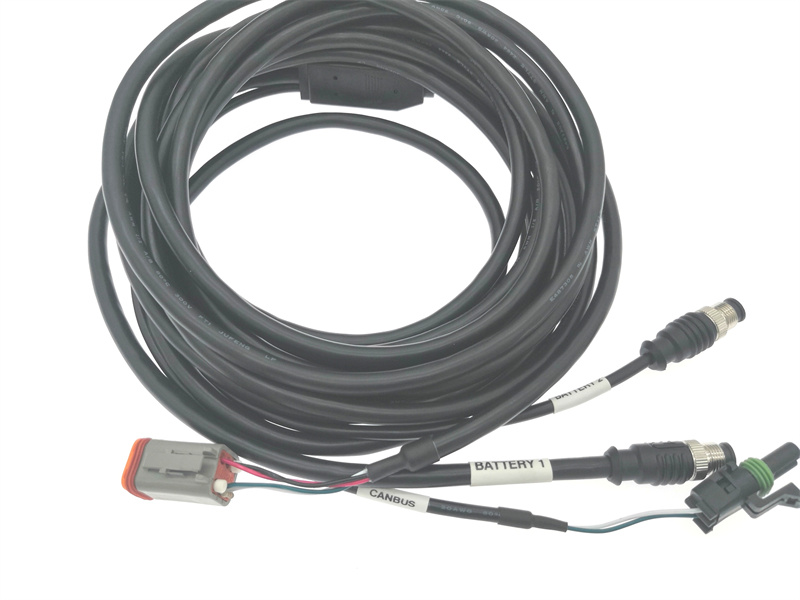 M12 Waterproof Cable Assemblies with Connectors and Splitter SR