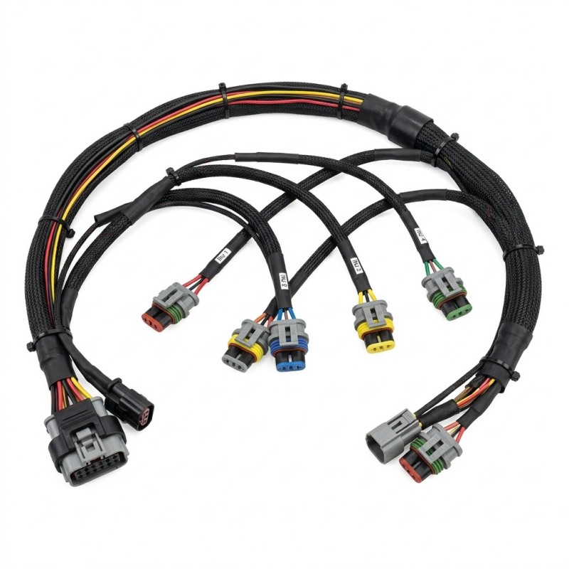 Custom Excavator Fuel Injector Wiring Harness: Heavy-Duty Engine Injector Cable – Excavator Spare Parts | SINNHONG Vietnam/China OEM
