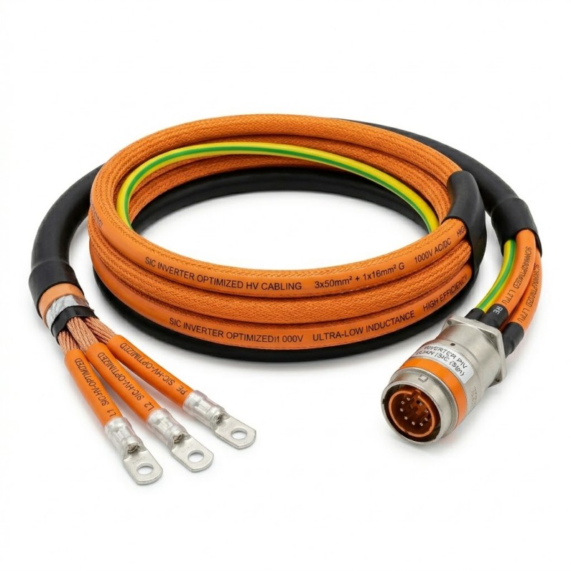 Custom EV Bus High-Voltage Wiring Harness Silicon Carbide (SiC) Inverter Optimized HV Cabling – Autonomous Transit Shuttle Zonal HV Distribution | SINNHONG Vietnam/China OEM