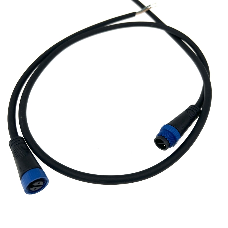 Custom Waterproof Cable Assembly, Blue Knob Waterproof Connector Wire Harness, Quick-Lock 2-Pin Overmolded Cable Assembly – SINNHONG Vietnam/China OEM